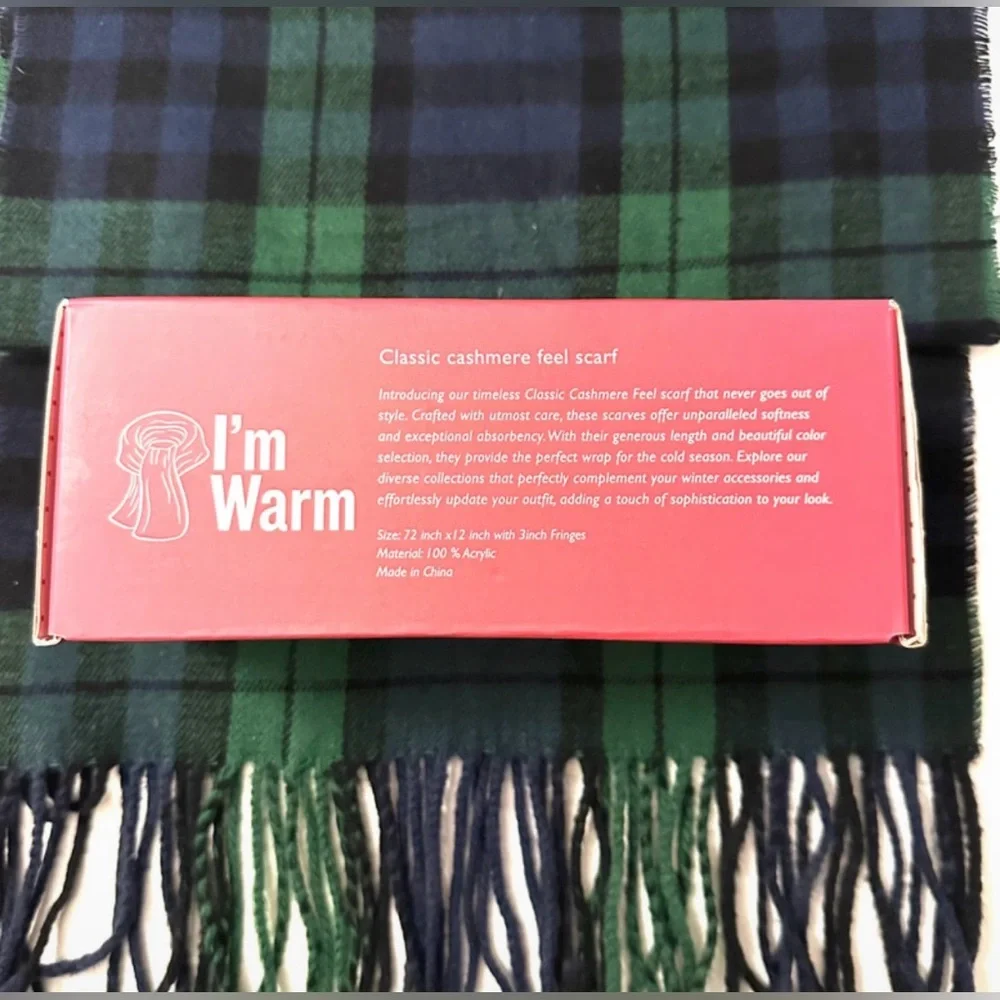 Calvin & Olivia Lightweight UltraSoft Scarf Perfect Holiday Gift for Men & Women